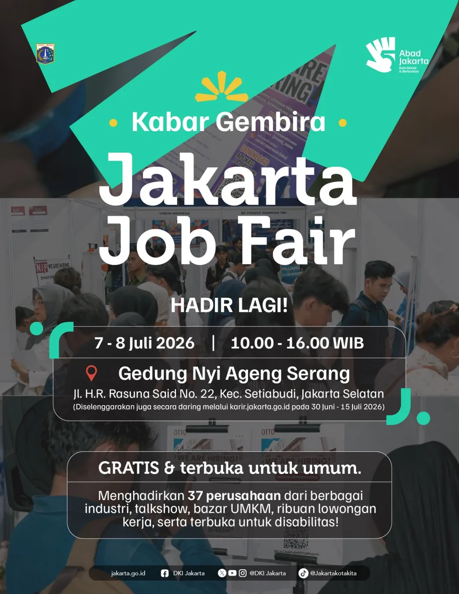 Job Fair Kabupaten Sijunjung 2026 (Suku Dinas TKTE Wilayah Kabupaten Sijunjung Barat) : 7-8 Juli 2026